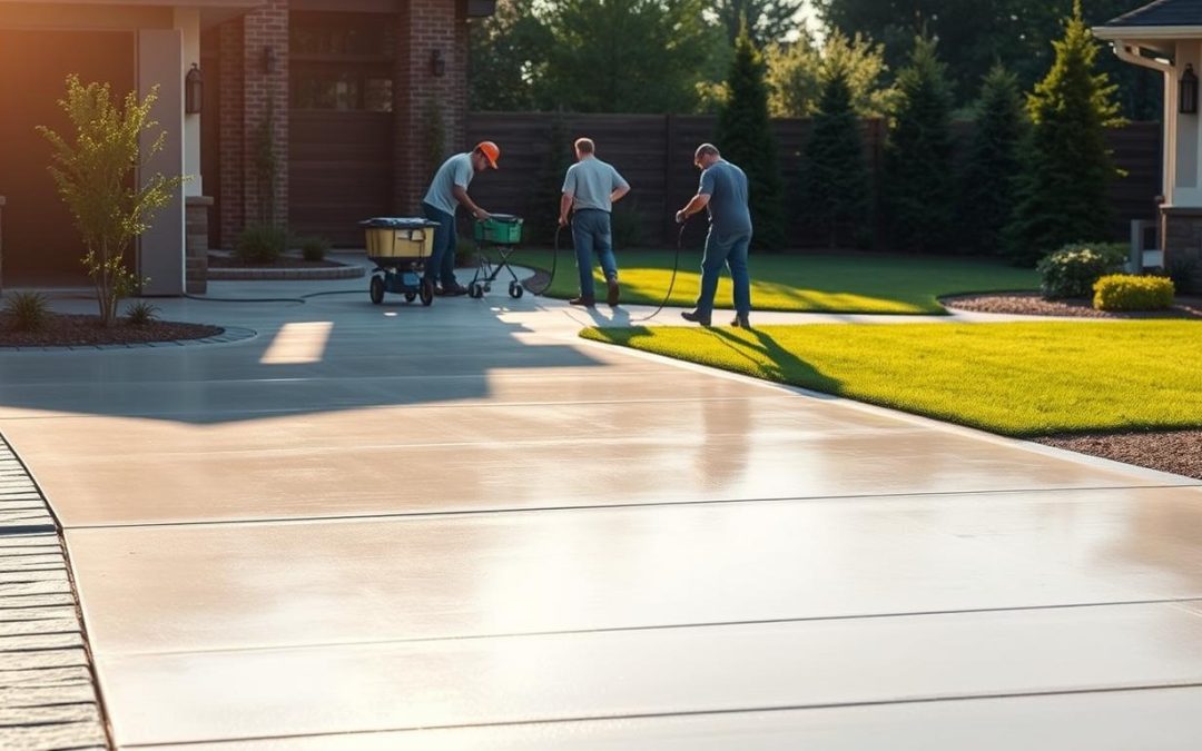 concrete driveway renovation